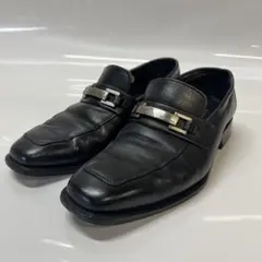 ビジネスシューズ メンズ ブラックレザー ローファー