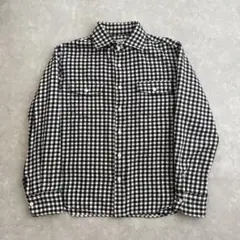 archive check shirt black&white