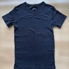 無印良品　さらっと綿メッシュ編みクルーネック半袖　Tシャツ 黒Sサイズ