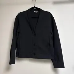 UNIQLO U ユニクロ スウェットVネックカーディガン ブラック