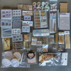 レジン ハンドメイド素材セット ビーズ・モールド等 まとめ売り