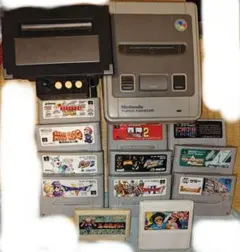 任天堂 スーパーファミコン ファミコン FC互換機 本体 12本 ソフト