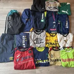 サッカーウェア まとめ売り 17点 セット　ピステ　アンブロ　アスレタのサムネイル