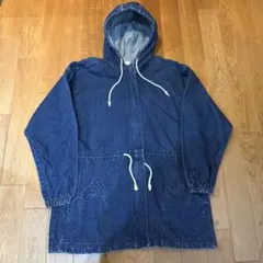 良品】BONCOURA ボンクラ インディゴヘリンボーン モッズコート 36