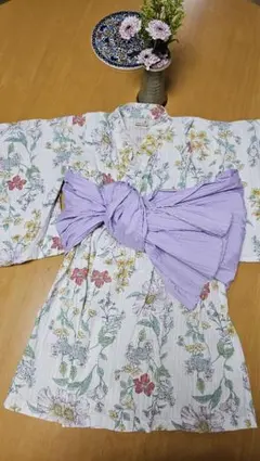 プティマイン ☆ 浴衣 帯 セット 90 アプレレクール