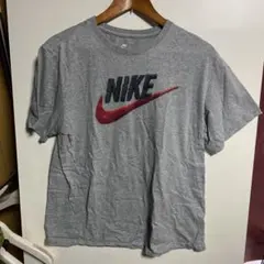 NIKE ナイキ ロゴ刺繍 Tシャツ グレー Mサイズ