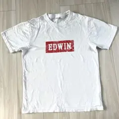 EDWIN エドウィン Tシャツ ホワイト ユニセックスSサイズ