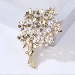 パール　フラワー　ブローチ　入園式　卒園式　入学式　卒業式　コサージュ