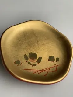 金沢金箔　さくだ金箔　梅形銘々皿　5枚セット