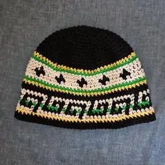 a005　 春夏　クラッシャーハット クロシェハット　ニット帽 　バケハ