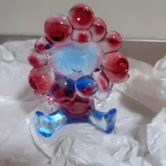 ミャクミャク クリアフィギュア(レッド×ブルー)バイオマスプラスチック