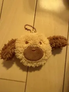 犬の顔ポーチ キーチェーン付き