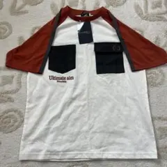 nexchic ラインスリーブラグラン天竺Tシャツ　140のサムネイル