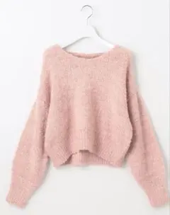 新品★Feroux★【洗える】リボンヤーン　プルオーバーニット