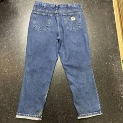 【緑タグ】カーハート リラックスフィット デニムパンツ 34×30 メキシコ製
