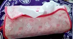 レアなハローキティ ティッシュボックスカバー