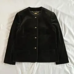 DANAPARIS ダナパリ ベロア ノーカラージャケット キレイめ フォーマルのサムネイル