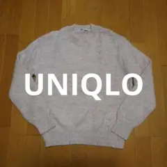 UNIQLO ユニクロ レディース モヘア混 ライトピンク 丸首ニット