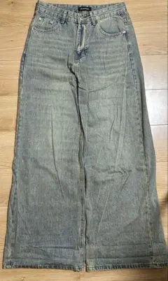 ASAPMODE Relaxed Fit Wide Denim Pants