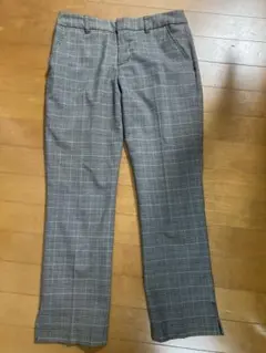 グレー チェック柄 スラックス 64cm