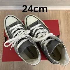 CONVERSE グレー ハイカットスニーカー 24cm 中古