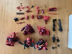 【組み立て済ガンプラ】SDガンダム シャア専用MSコレクション+α