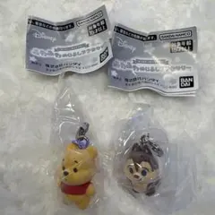 新品 ディズニー ふわふわめじるしアクセサリー プーさん デール 2個セット