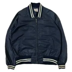 【希少80s / DESCENTE】スタジャン ナイロンジャケット 短丈