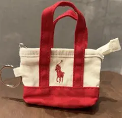 ポロ ラルフ ローレン　ミニトートバッグ型キーホルダー（チャーム）