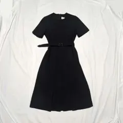 【CHIYO TANAKA】希少70sウール生地プリーツスカート半袖ワンピース