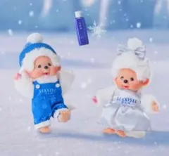 「日本未売品」雪肌精 SEKKISEI ×モンチッチ　キーホルダー　 2体セット 日本未売品」雪肌精 SEKKISEI ×モンチッチ キーホルダー 2体セット