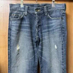 最終お値下げ❗️マテリアルガール ダメージ加工デニム Lサイズのサムネイル