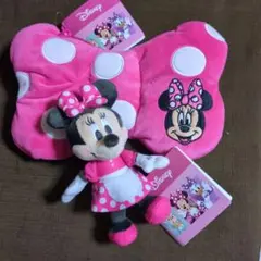 ディズニー〜GO FOR IT!〜　リボンポーチ　マスコット　ミニーマウス