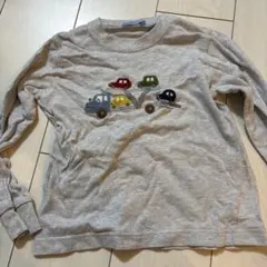 familiar 車刺繍 長袖カットソー 120