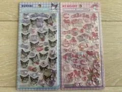 ボンボンドロップシール　マイメロ　クロミ　2枚セット