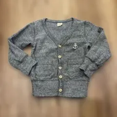 OFFICIAL TEAM カーディガン グレー 90 キッズ 子ども