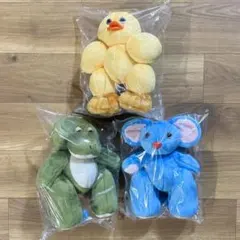 Teddy JOJO BIGぬいぐるみ ねずみ わに ひよこ 全3種 3個セット