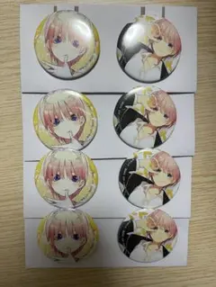 五等分の花嫁　一番くじ　缶バッジ　中野一花