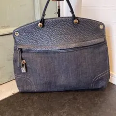 希少 美品 フルラ デニム トートバッグ 肩掛け A4 大容量