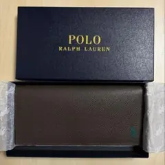 POLO RALPH LAUREN 長財布 ブラウン ラルフローレン 本革