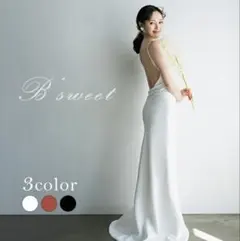 B'sweet バックオープンウェディングドレス