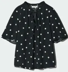 M*U様 COMPTOIR DES COTONNIERS ドット柄ブラウス Lのサムネイル
