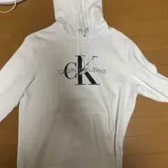 CALVIN KLEIN JEANS ホワイト パーカー