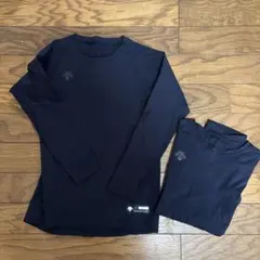 【ゼット】150センチ ネイビー長袖アンダーシャツ2枚セット