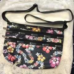 ハワイ限定★美品★レスポ　レスポートサック　ショルダーバッグ　ハイビスカス柄