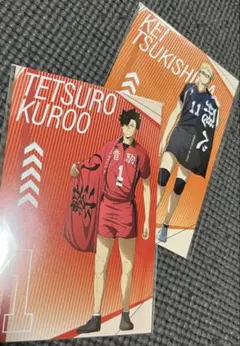 ハイキュープラザ フェア 特典 ポストカード 黒尾鉄朗 黒尾 月島蛍 ツッキー