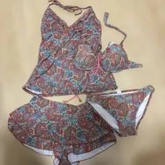 VICKI-VICKI ペイズリー柄 セパレート水着 4点セット