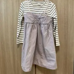 チュール　ドッキングワンピース