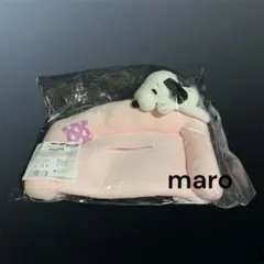 ① スヌーピー マスコット付きティッシュカバー ピンク