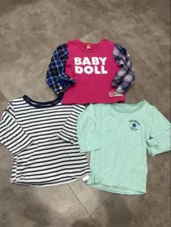 送料込み　BABYDOLL他 長袖Tシャツ 3枚セット まとめ売りのサムネイル